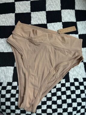 SKIMS high waisted double sheer layer panties small